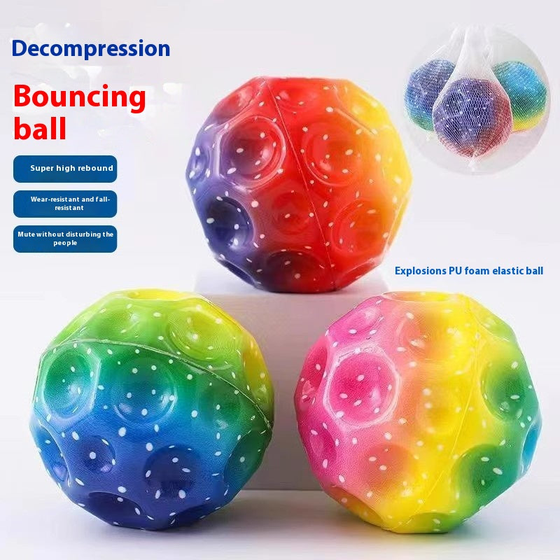 Extreme High-Bounce Rubber Ball Soft Anti-Gravity Stress Relief & Outdoor Sports Toy Fun Bouncing Ball for Kids and Adults