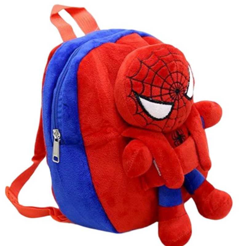 Marvel Spiderman Cartoon Backpack Cute Plush Toy Schoolbag for Kids Anime-Inspired Holiday Gift