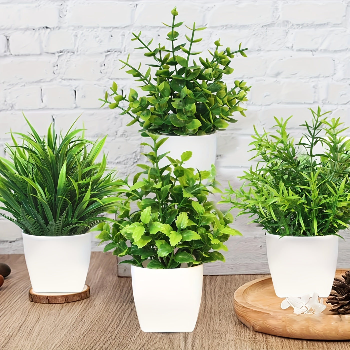 Artificial Potted Vine Plant Tabletop Decor for Home, Office & Events