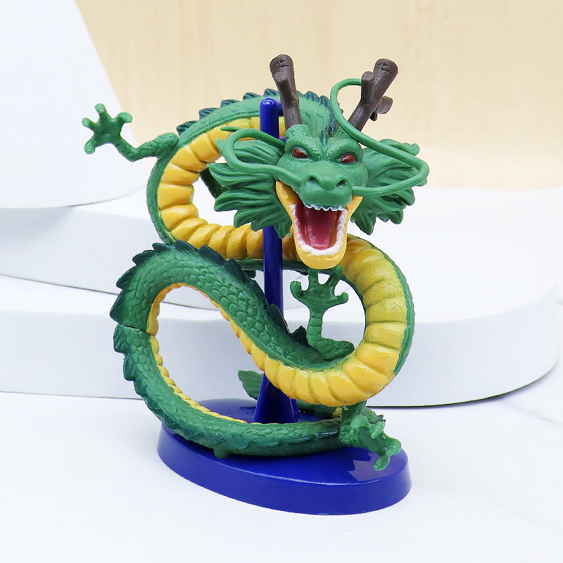 10CM Dragon Ball Z Shenron Cyan Dragon Figure Handmade Anime Collectible & Desk Decoration Gift