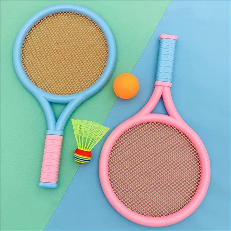 Kids' Badminton & Tennis Racket Set Outdoor Family Fun for Beginners Parent-Child Beach & Playground Activity