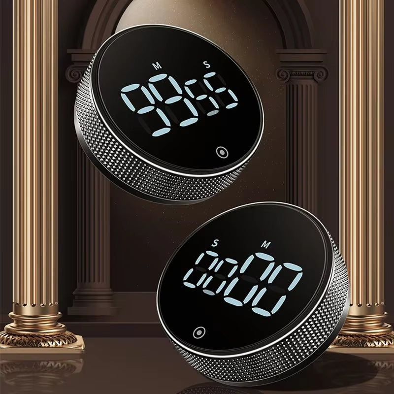 Magnetic Digital Kitchen Timer Manual Countdown Alarm with Loud Ring for Cooking, Study, Shower & Workouts