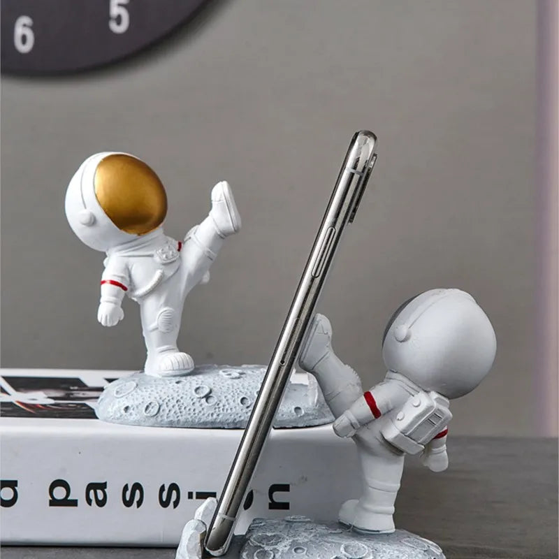 Nordic Astronaut Phone Stand Cute Spaceman Desk Holder & Unique Gift