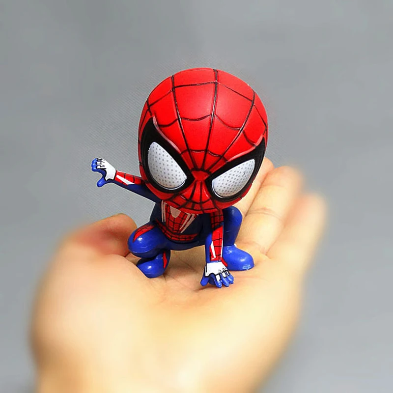 Spider Man Cute Action Figure Marvel Avengers Decorative Toy Model