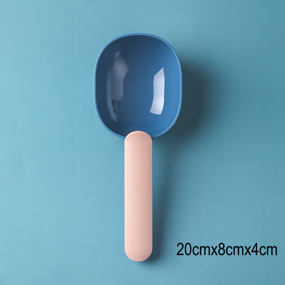 2-in-1 Pet Food Scoop & Bag Clip Thickened Measuring Spoon for Dogs & Cats