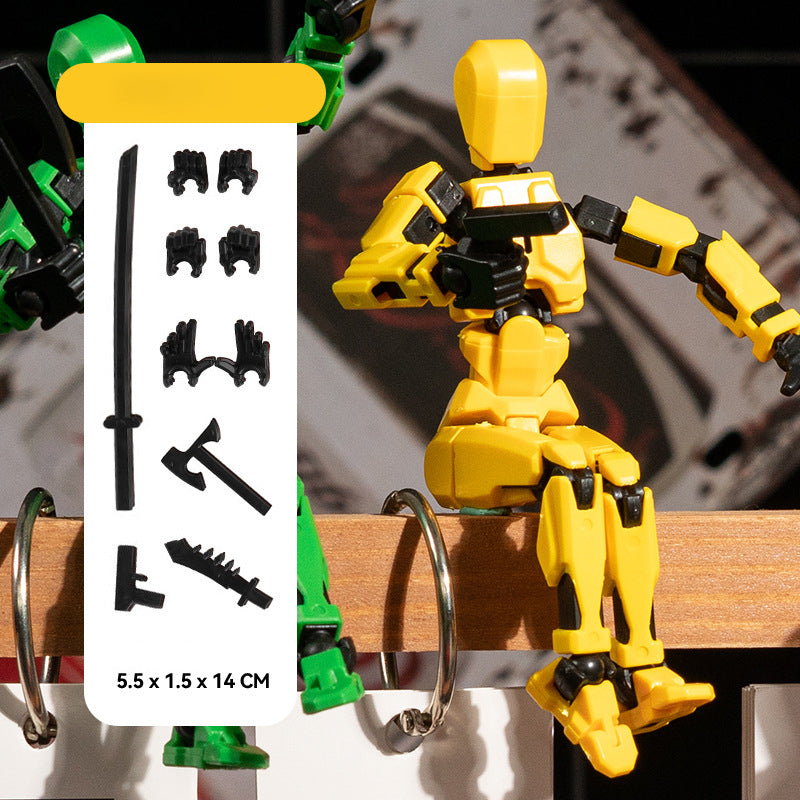 Titan 13 Articulated Robot Figure DIY Assembled 3D Toy for Kids.