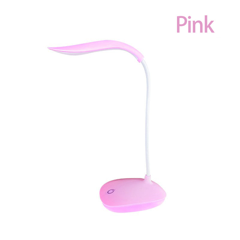 Portable LED Reading Desk Lamp USB Rechargeable, Touch Dimming, Eye Protection Table Light for Study & Office