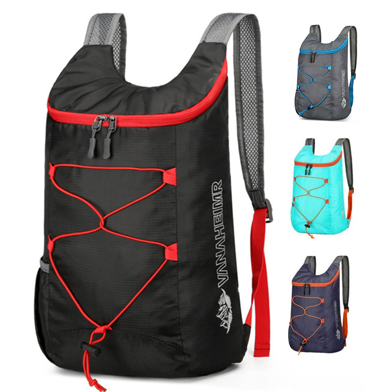 Ultra-Lightweight Multifunctional Outdoor Folding Backpack Waterproof Nylon Sports & Fitness Bag for Camping & Hiking