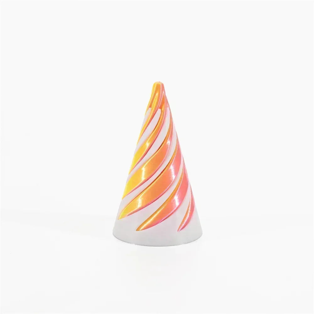 Rotating Helix Screw Sculpture 3D Printed Stress Relief Toy & Home Decor