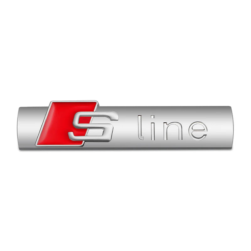 Front Hood Grille Emblem Badge for Audi S-Line A1 A3 A4 A5 A6 A8 S1-S6 Models
