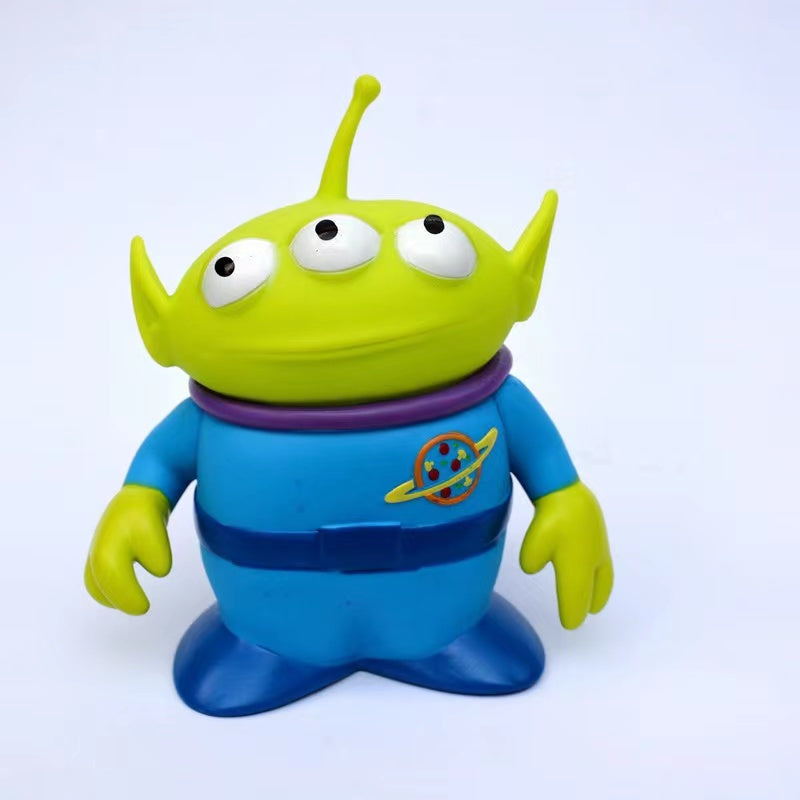 15cm Disney Toy Story Woody Buzz Lightyear & Green Aliens Figures – Collectible Anime Decoration & Kids Gift