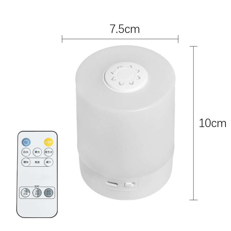 Dimmable LED Bedside Night Light USB Rechargeable Touch Table Lamp for Bedroom & Reading