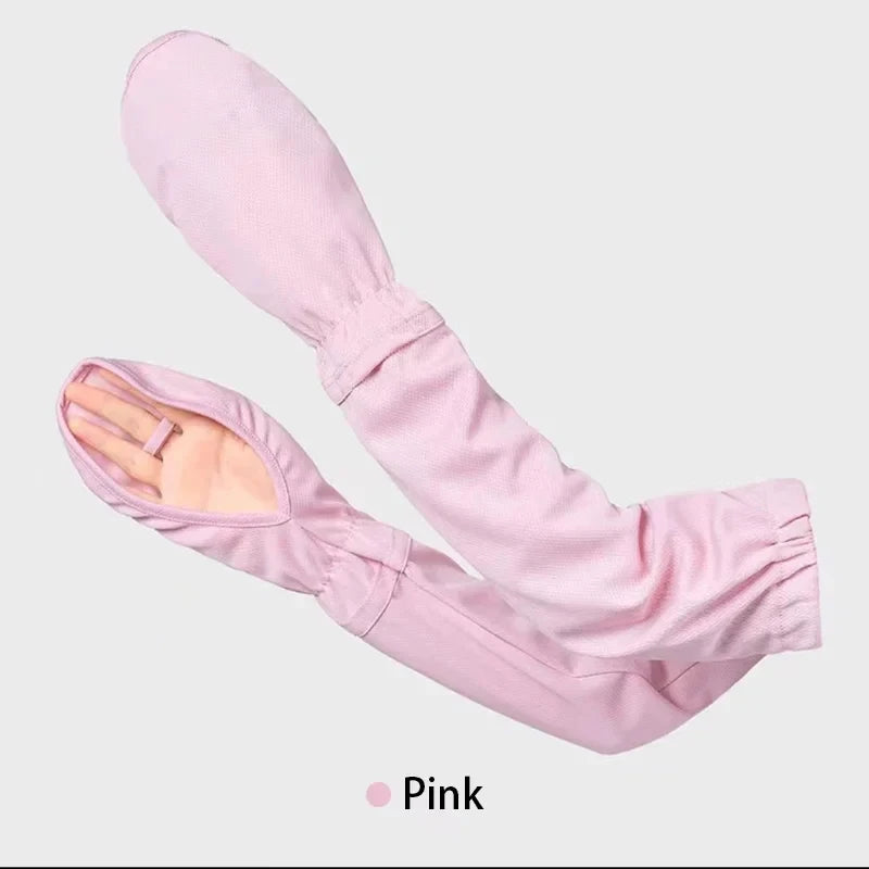 Ice Silk UV Protection Arm Sleeves Summer Sunblock Sleeves for Women’s Driving Cycling & Outdoor Activities