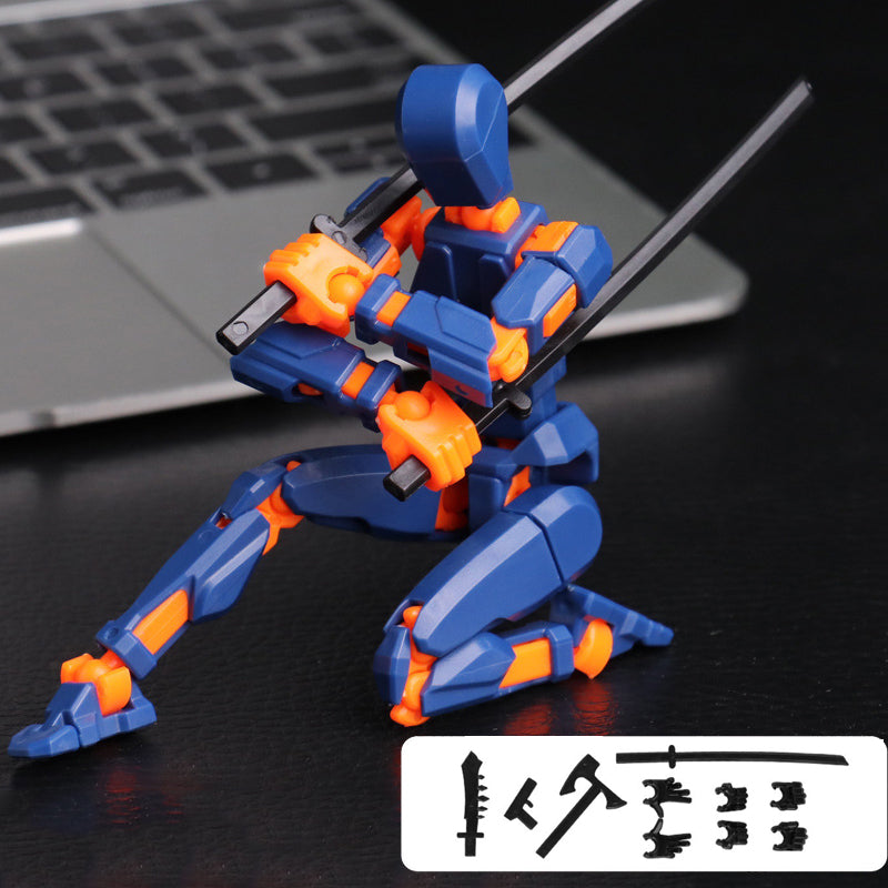 Titan 13 Articulated Robot Figure DIY Assembled 3D Toy for Kids.