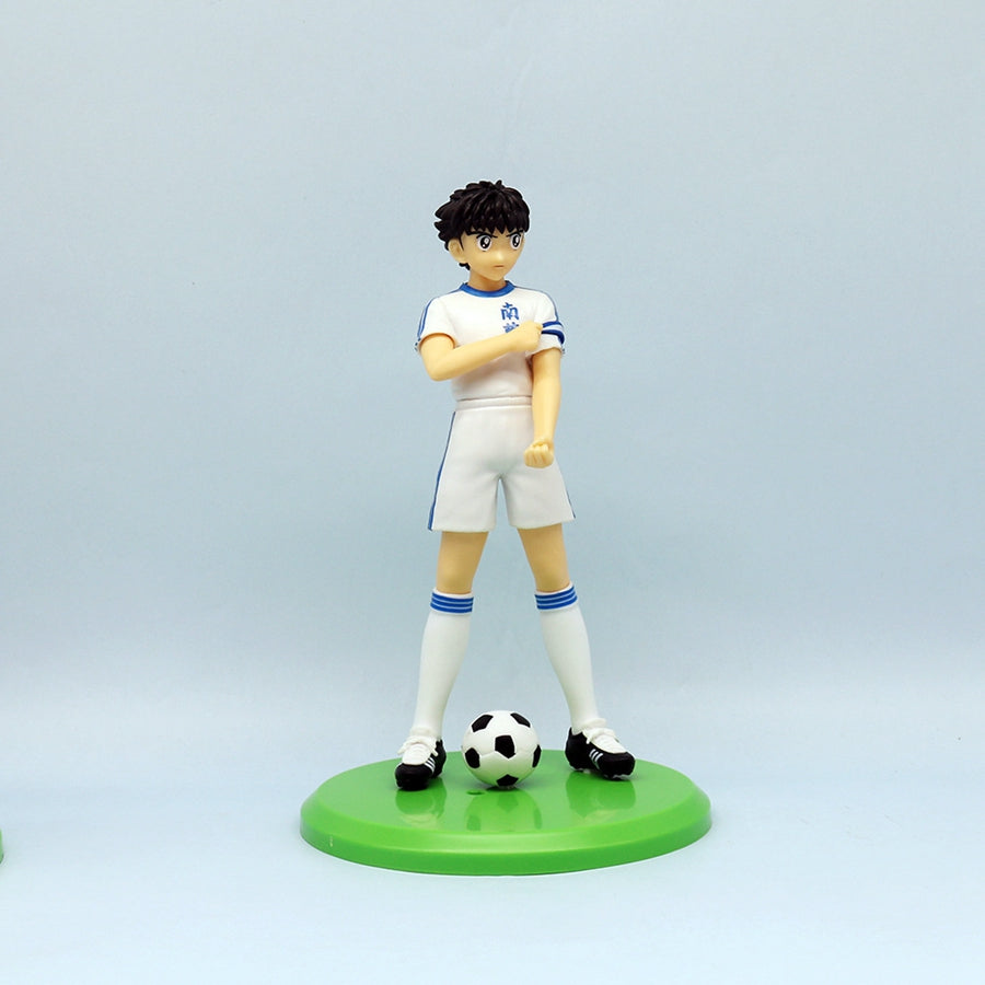 18cm Captain Tsubasa Anime Action Figure Ozora Tsubasa, Hyuuga Kojirou & Wakabayashi Genzou Collectible Model Toy