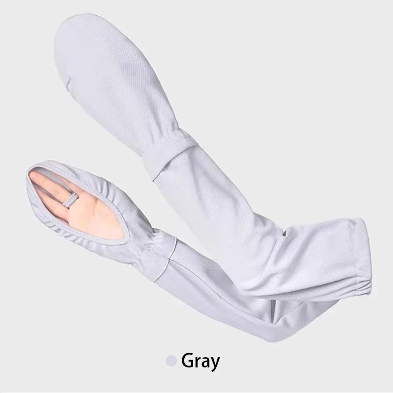 Ice Silk UV Protection Arm Sleeves Summer Sunblock Sleeves for Women’s Driving Cycling & Outdoor Activities