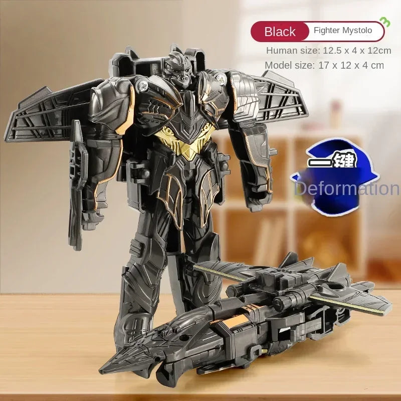One-Step Transforming Robot Car Anime Action Figure Deformation Puzzle Toy for Kids