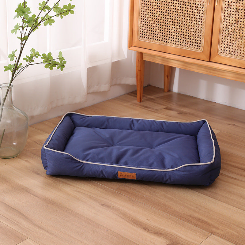 Waterproof Dog Bed with 600D Oxford Fabric β All-Season Comfort with Thickened PP Cotton Filling Durable & Bite-Resistant Pet Mat"