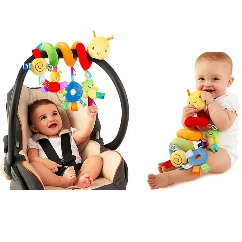 Cute Musical Spiral Hanging Toy Baby Crib, Stroller & Car Seat Activity Rattle