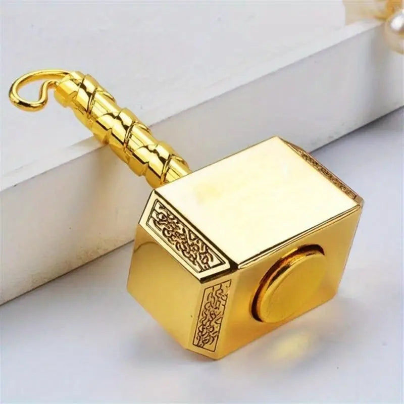 Wiitin Thor’s Battle Hammer Metal Fidget Spinner Mighty Mjolnir Keychain Stress Relief Toy for Kids & Adults