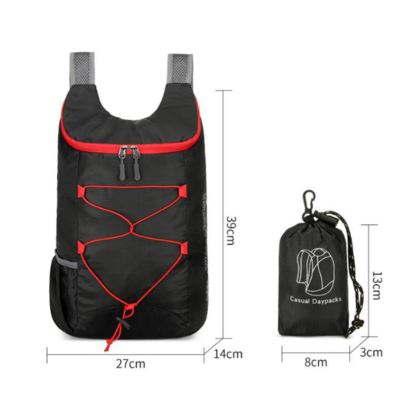 Ultra-Lightweight Multifunctional Outdoor Folding Backpack Waterproof Nylon Sports & Fitness Bag for Camping & Hiking