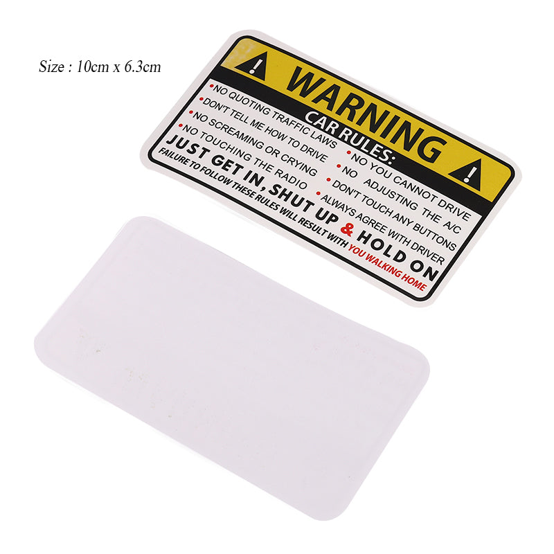 No Airbags We Die Like Real Men” PVC Car Safety Warning Decal Sticker for Audi, Honda, Toyota, KIA