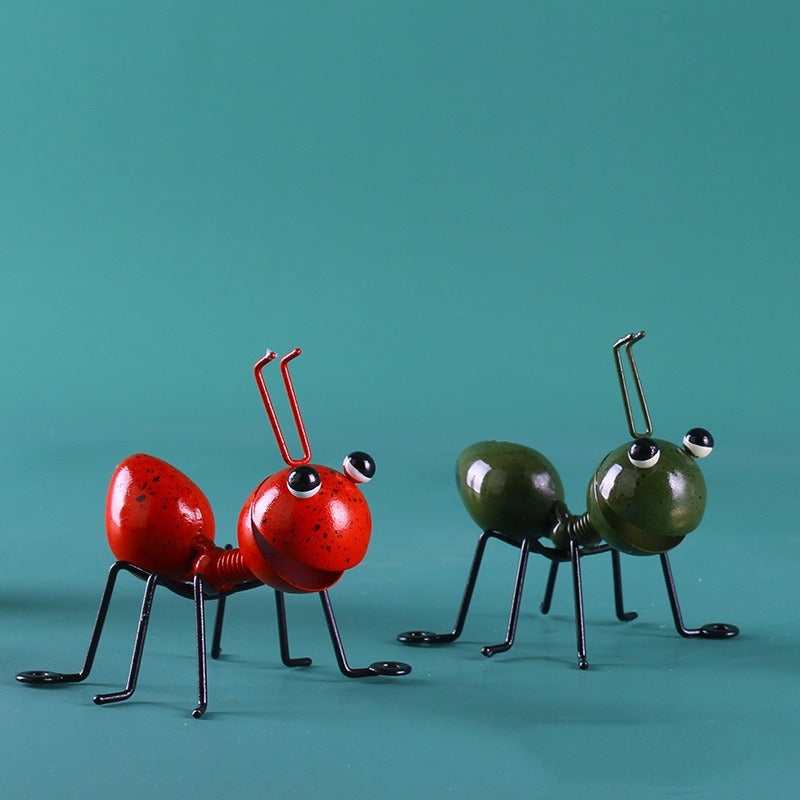 3D Metal Ant Garden Decoration Set Outdoor Courtyard & Fence Art Sculptures
