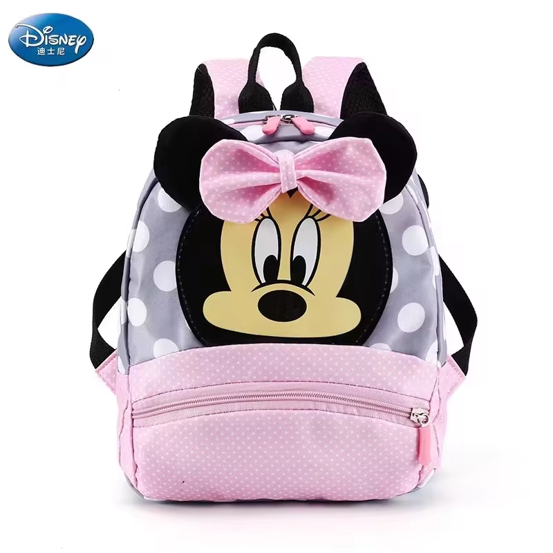 Minnie & Mickey Mouse Cartoon Backpack Cute Kindergarten Schoolbag for Baby Boys & Girls Kids Gift
