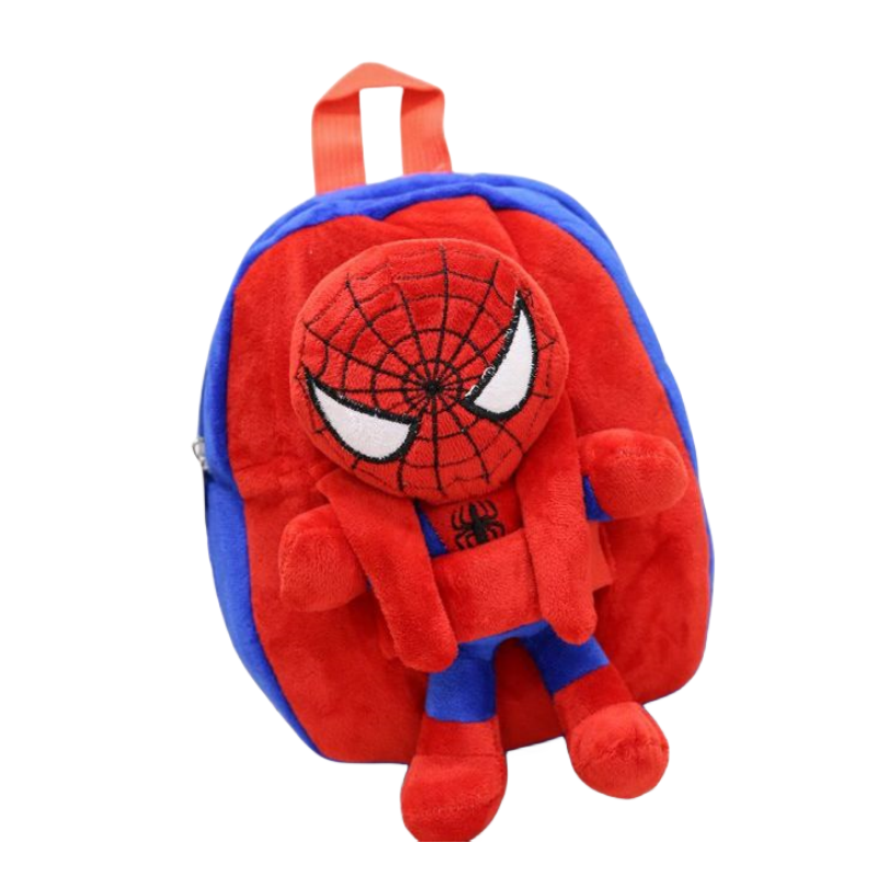 Marvel Spiderman Cartoon Backpack Cute Plush Toy Schoolbag for Kids Anime-Inspired Holiday Gift