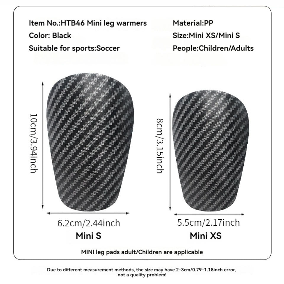 Loogdeel Mini Soccer Shin Guards Extra Small Protective Gear for Kids, Youth & Adults