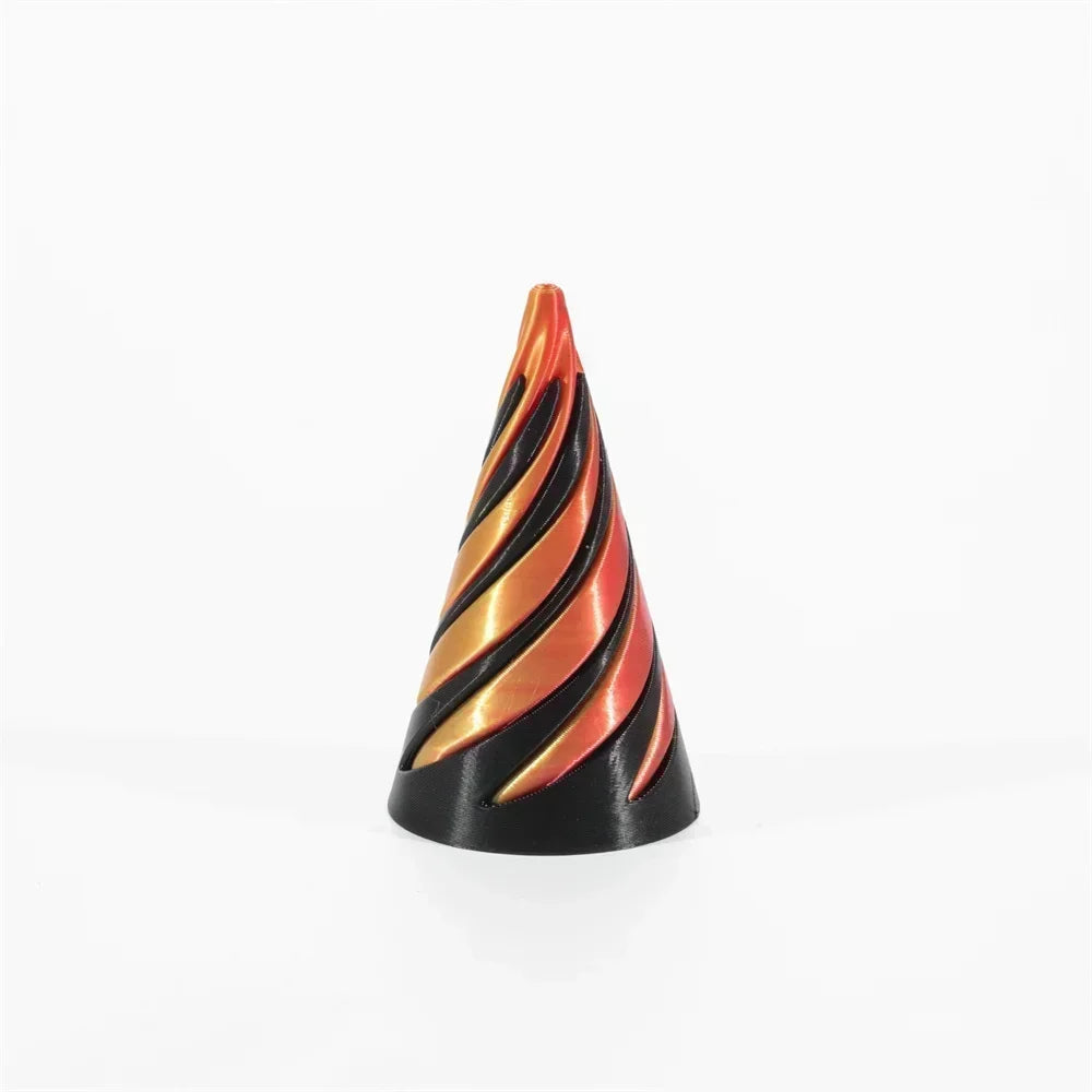 Rotating Helix Screw Sculpture 3D Printed Stress Relief Toy & Home Decor