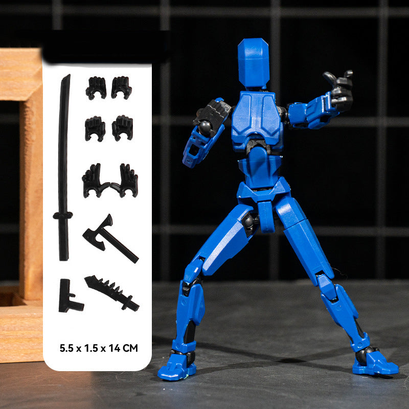 Titan 13 Articulated Robot Figure DIY Assembled 3D Toy for Kids.