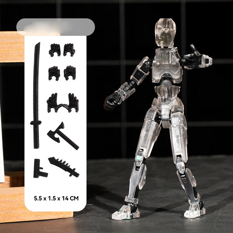 Titan 13 Articulated Robot Figure DIY Assembled 3D Toy for Kids.