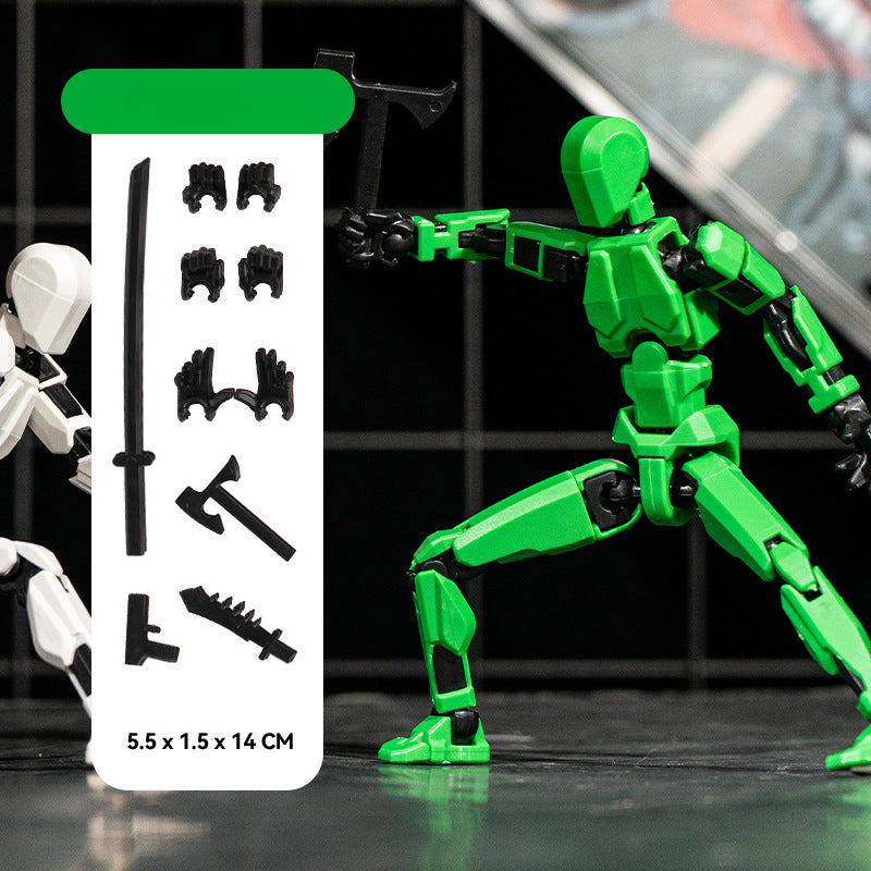 Titan 13 Articulated Robot Figure DIY Assembled 3D Toy for Kids.