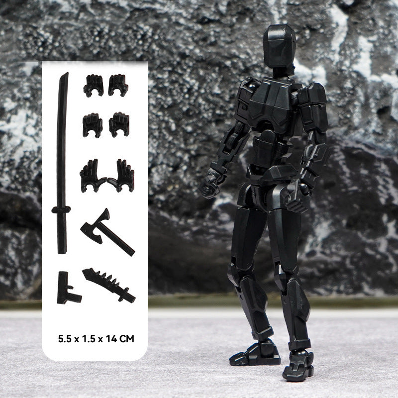 Titan 13 Articulated Robot Figure DIY Assembled 3D Toy for Kids.