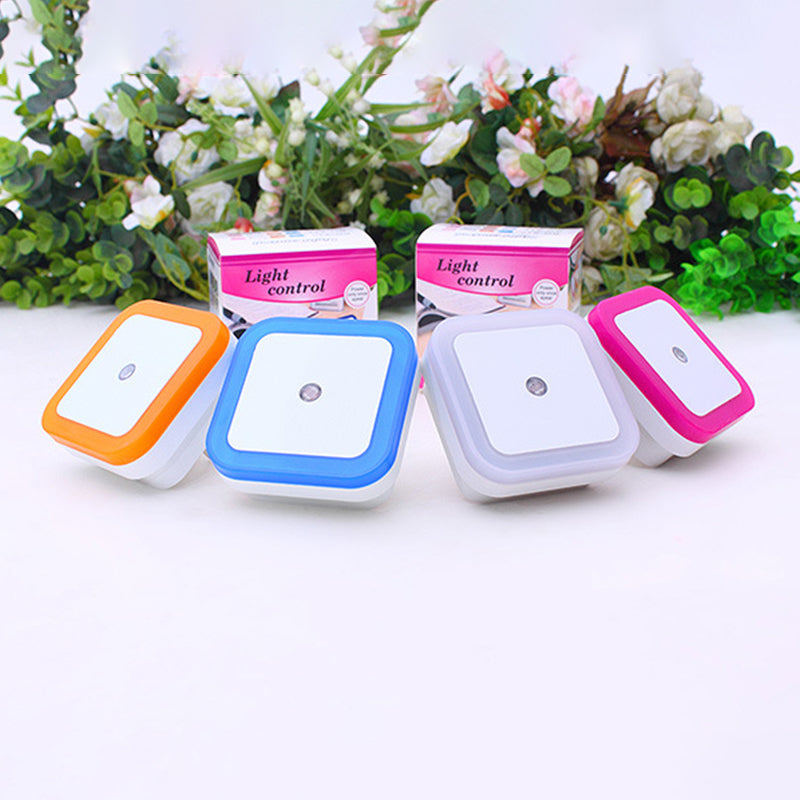 1/2PCS Plug-in LED Motion Sensor Night Light – Wireless EU Smart Lamp for Bedroom, Bedside, Cabinet & Children’s Room