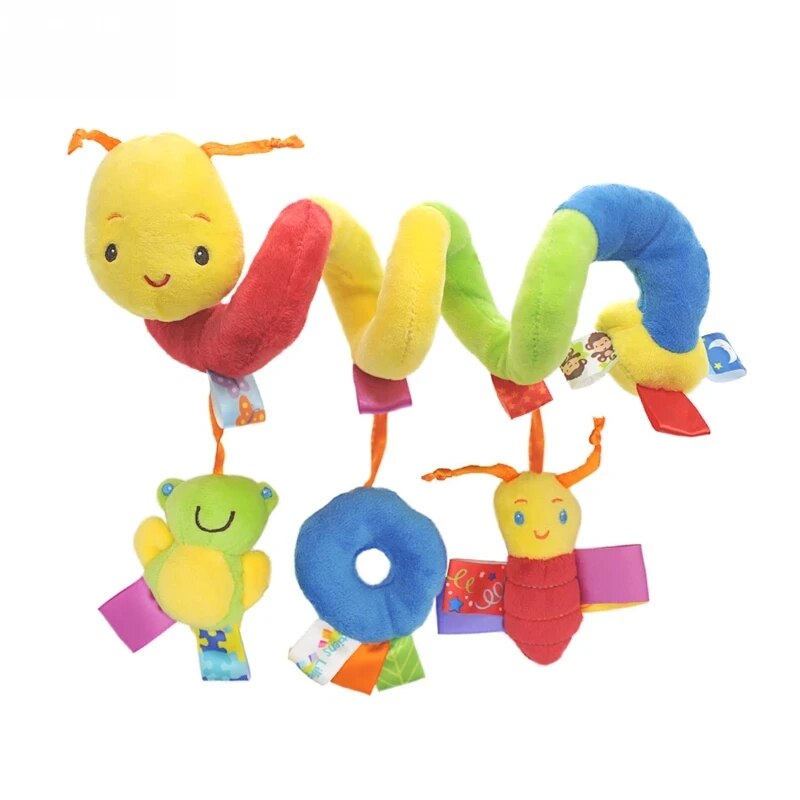 Cute Musical Spiral Hanging Toy Baby Crib, Stroller & Car Seat Activity Rattle