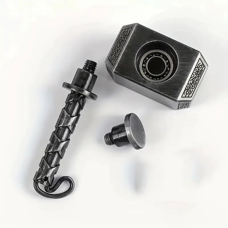 Wiitin Thor’s Battle Hammer Metal Fidget Spinner Mighty Mjolnir Keychain Stress Relief Toy for Kids & Adults