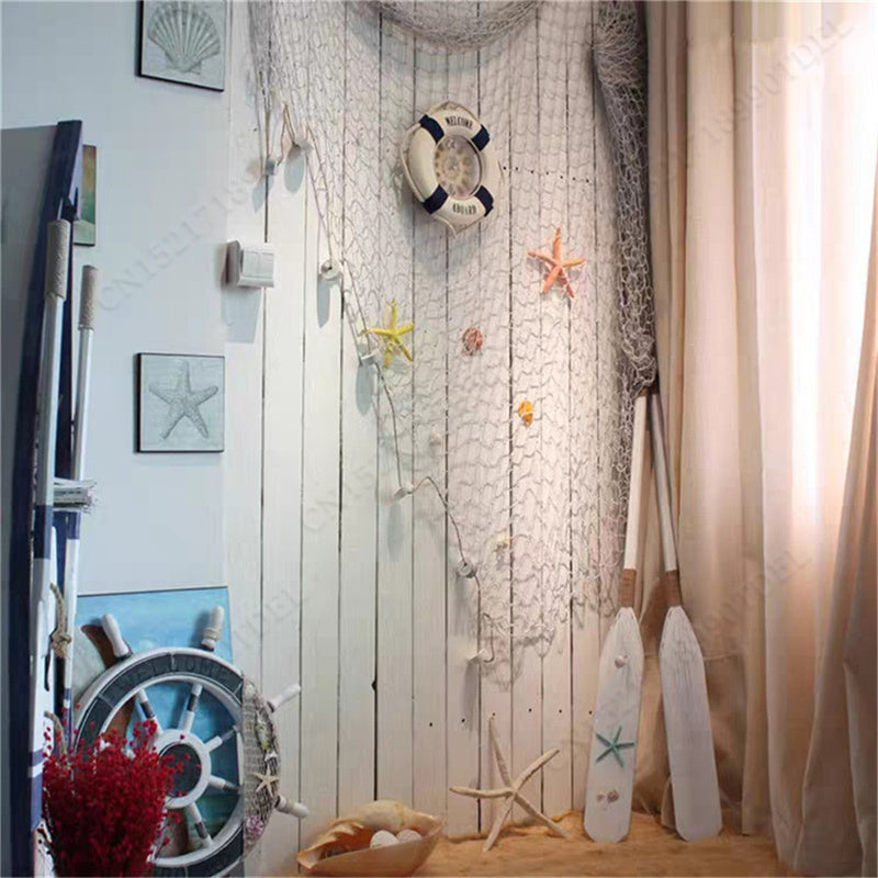 Large Blue Nautical Fishing Net Wall Decor 100x200cm Ocean Theme Party & Room Decoration