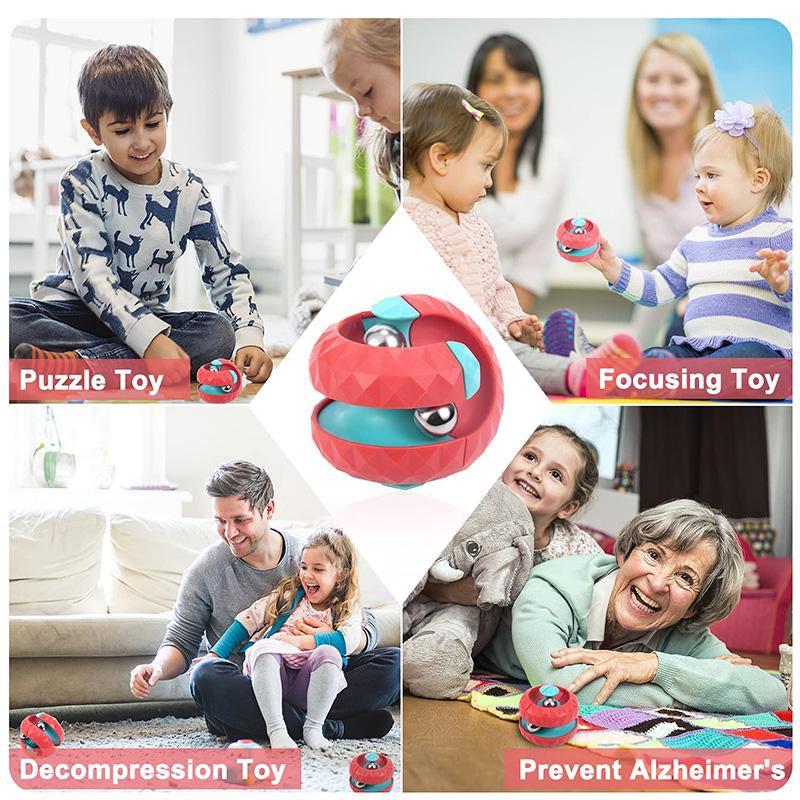 Orbit Ball Fidget Cube Top Spinning Stress Relief & Creative Decompression Toy for Kids