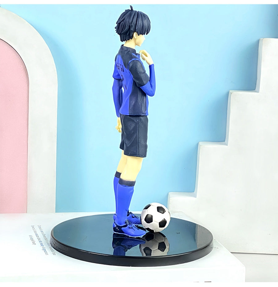 17cm Blue Lock Isagi Yoichi Action Figure – Japanese Football Anime PVC Collectible Model