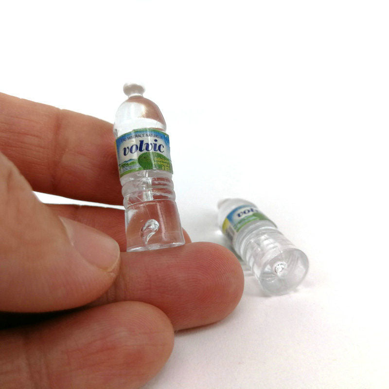 "1:12 Mini Simulation Mineral Water Bottles – Resin Dollhouse Accessories & Kids’ Toy Decor"