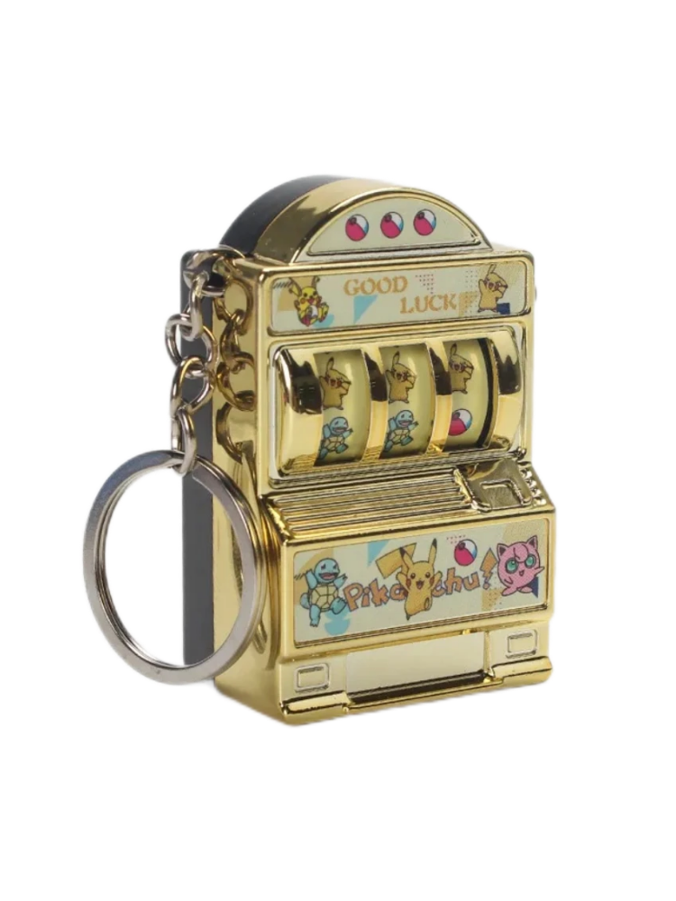 Mini Pokémon Slot Machine Keychain Turnable Color Toy & Collectible Gift for Kids