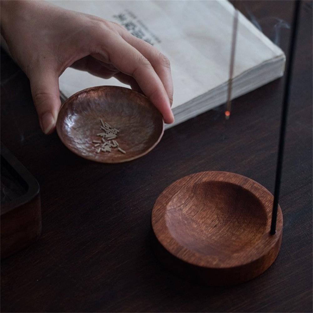 Upside Down Wooden Incense Burner Creative Anti-Ash Stick Holder for Meditation & Home Decor