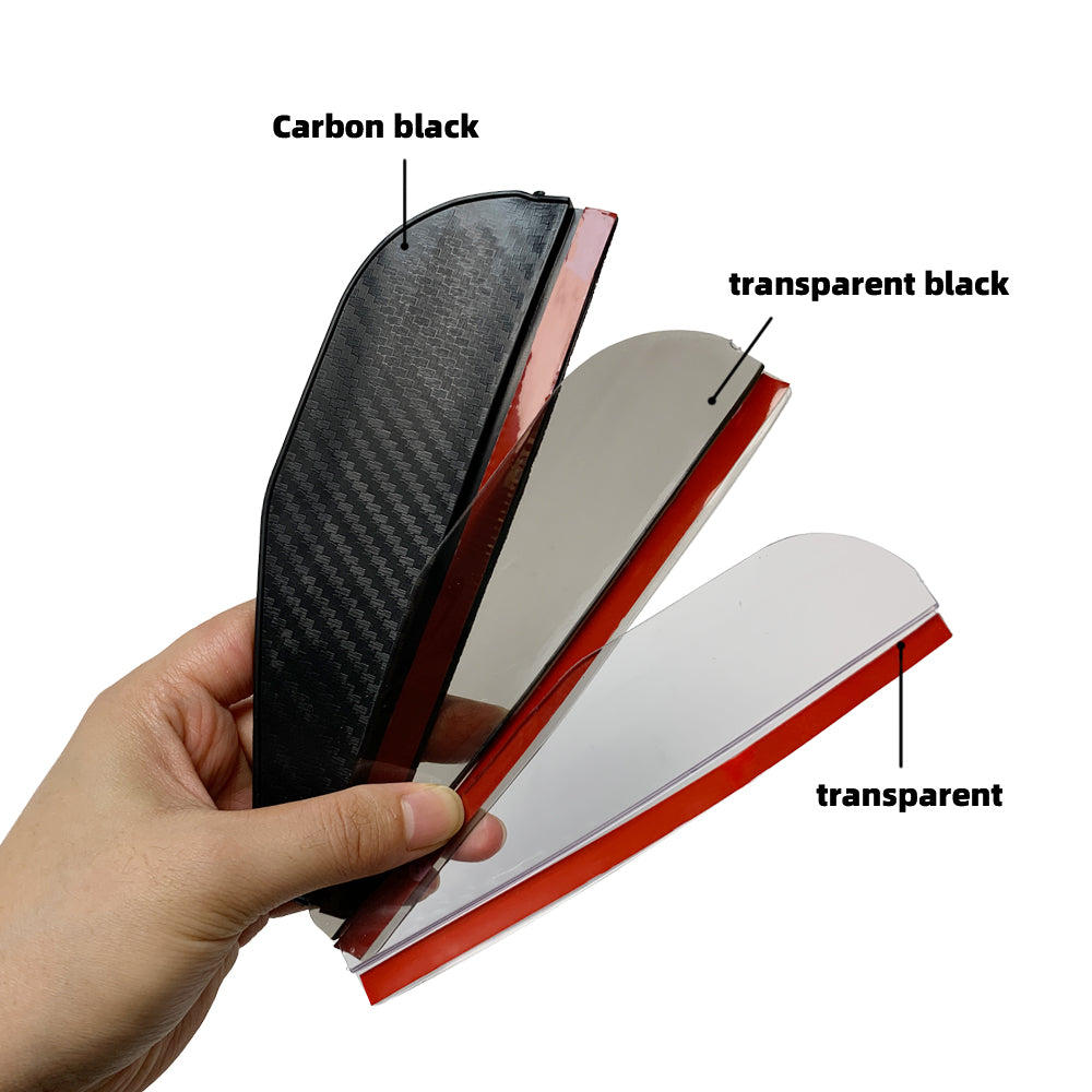 2PCS Carbon Fiber Rearview Mirror Rain Eyebrow Sun Visor Shade Cover for Clear Vision & Mirror Protection