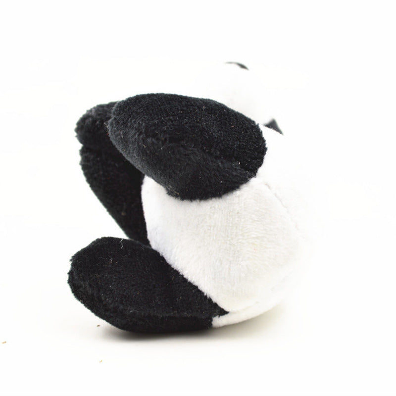 Kawaii Panda Plush Clip 9cm Soft Black & White Hugging Curtain Doll Toy