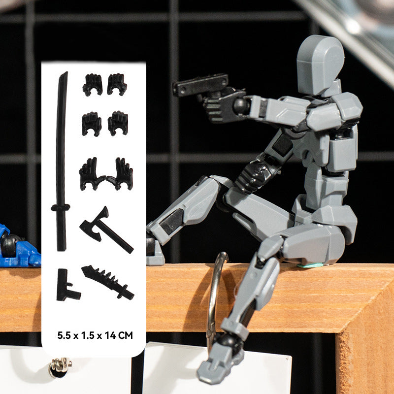 Titan 13 Articulated Robot Figure DIY Assembled 3D Toy for Kids.