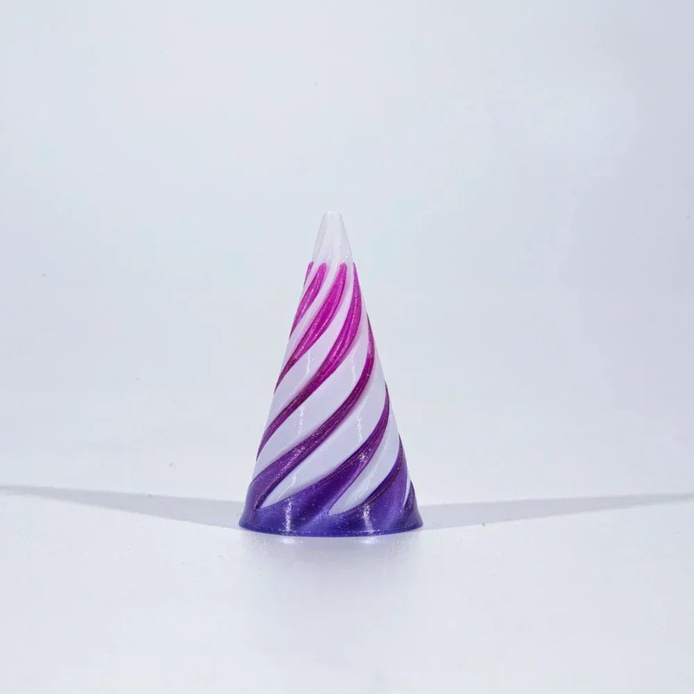Rotating Helix Screw Sculpture 3D Printed Stress Relief Toy & Home Decor