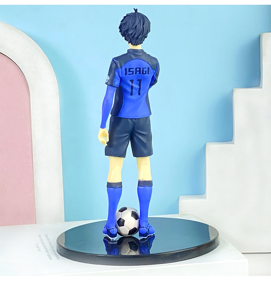 17cm Blue Lock Isagi Yoichi Action Figure – Japanese Football Anime PVC Collectible Model