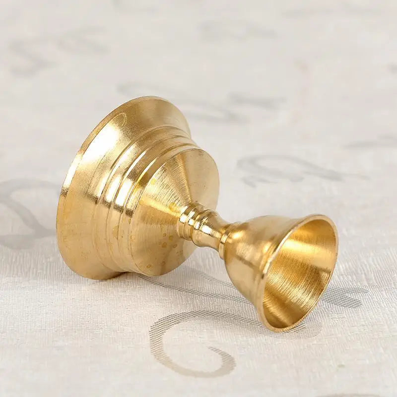 1PC Copper Candle Holder Butter Lamp Candlestick for Home Decor